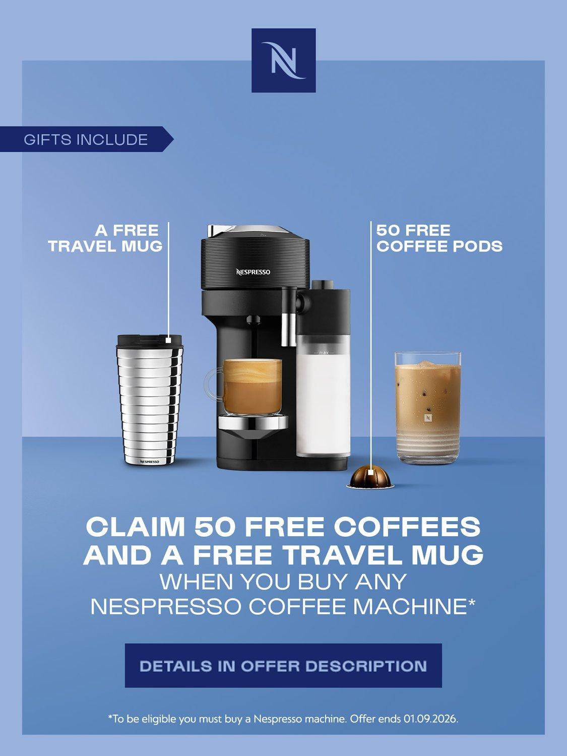 Nespresso Vertuo Lattissima ENV300 coffee machine - British product