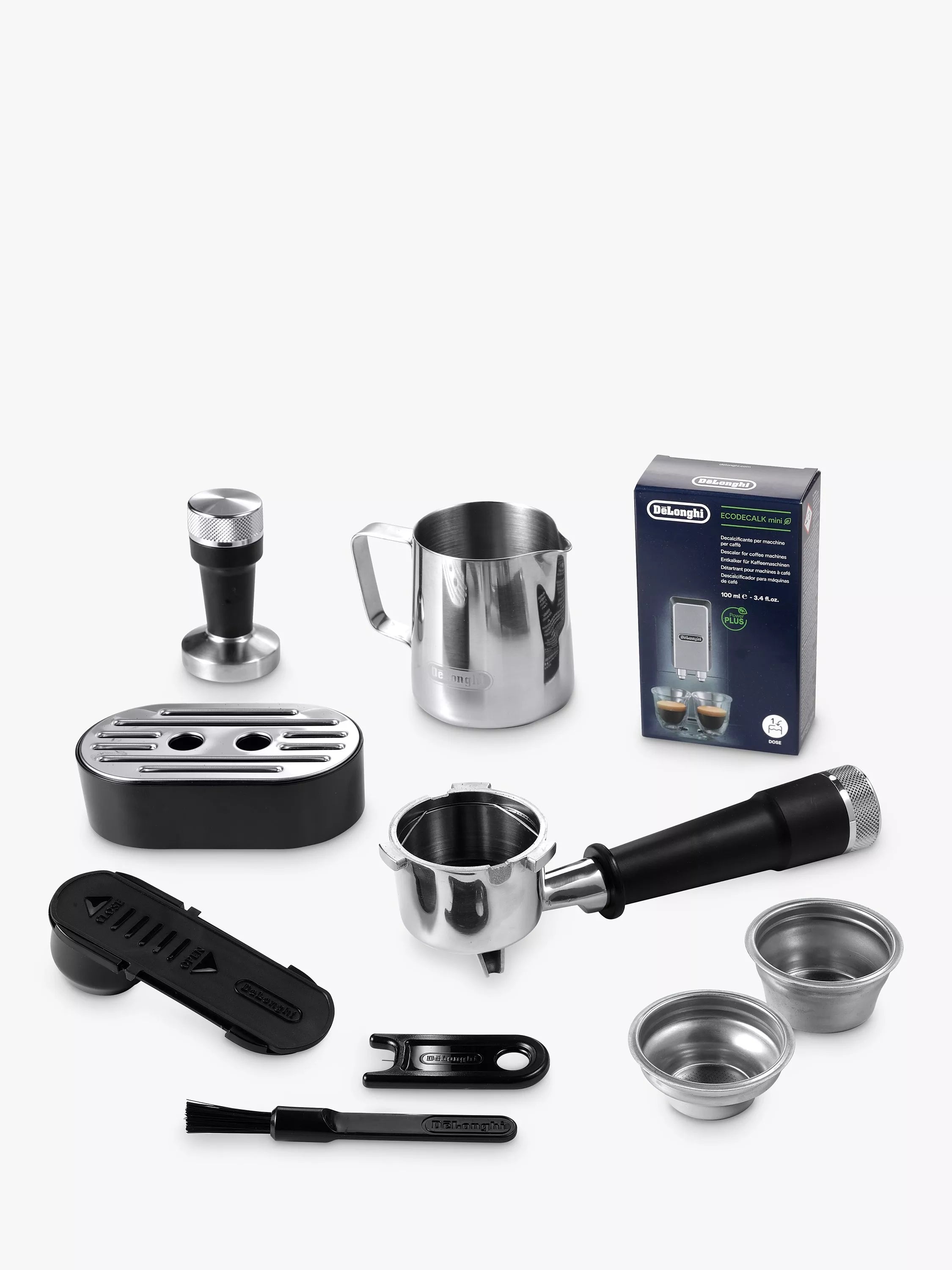 De'Longhi Dedica Maestro Plus silver coffee machine - British product