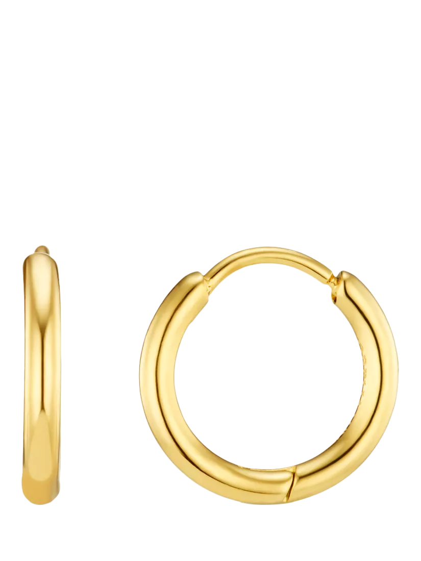 Orelia Luxe Huggie Creolen-Ohrringe, vergoldet, UK-Version