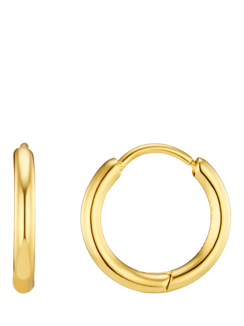 Orelia Luxe Huggie Creolen-Ohrringe, vergoldet, UK-Version