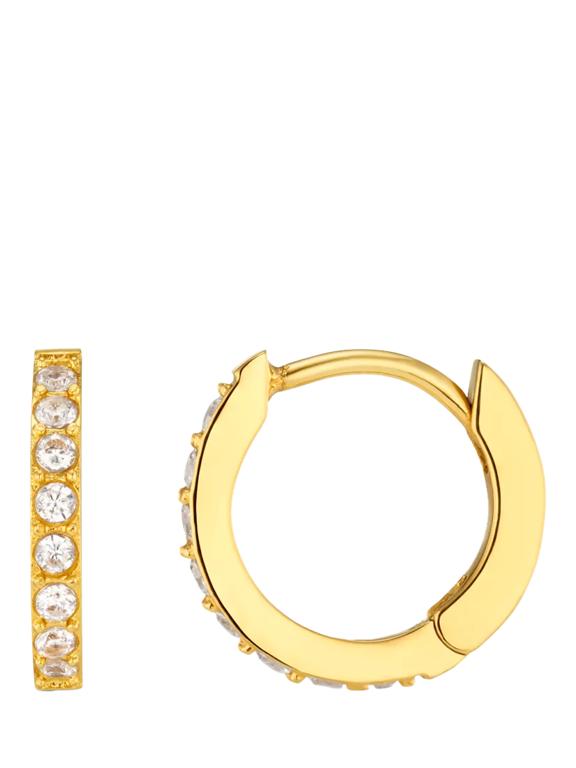 Orelia LUXE Pavé Huggie Creolen