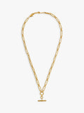 Orelia goldene lineare Glieder-T-Bar-Halskette 45cm, importiert aus Großbritannien