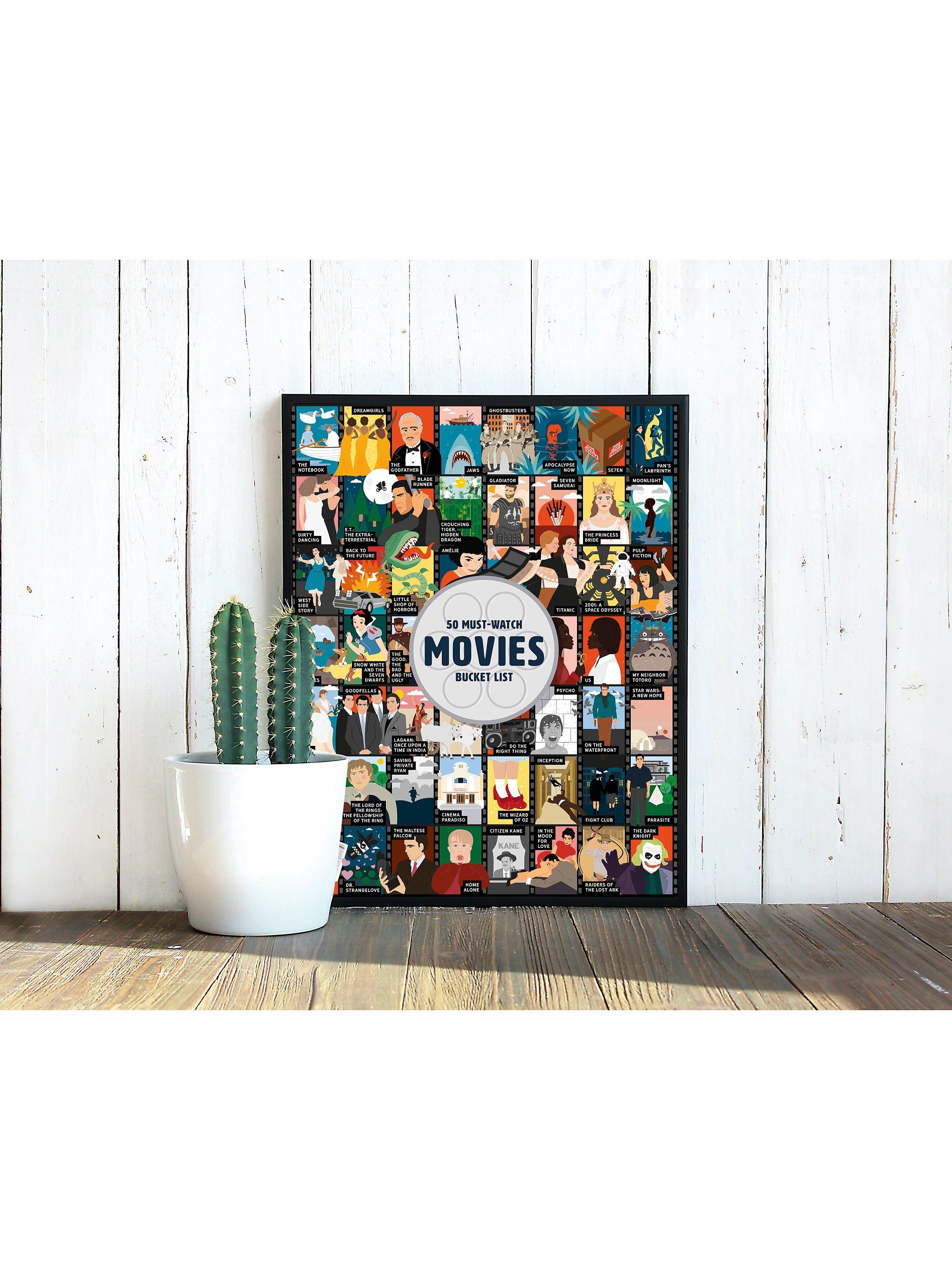 Ridley's 50 Must-Watch Movies Jigsaw Puzzle with 1000 pieces, imported from the UK