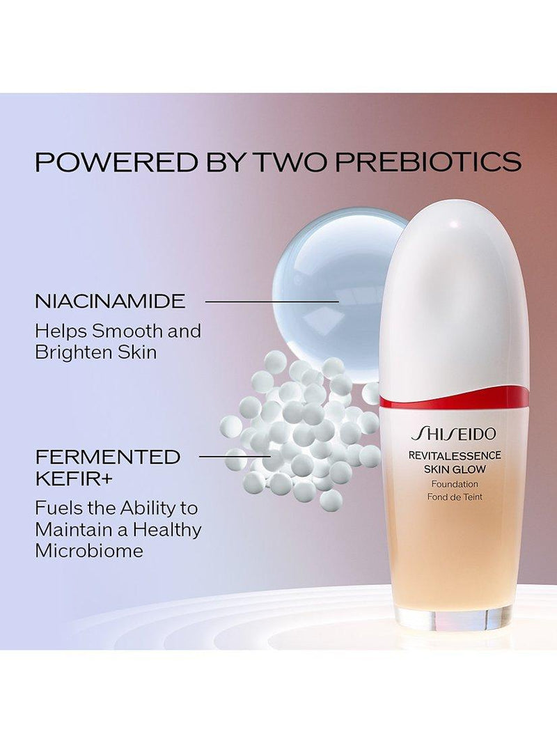 Shiseido RevitalEssence Glow Foundation mittlere Deckkraft - Britisches Produkt