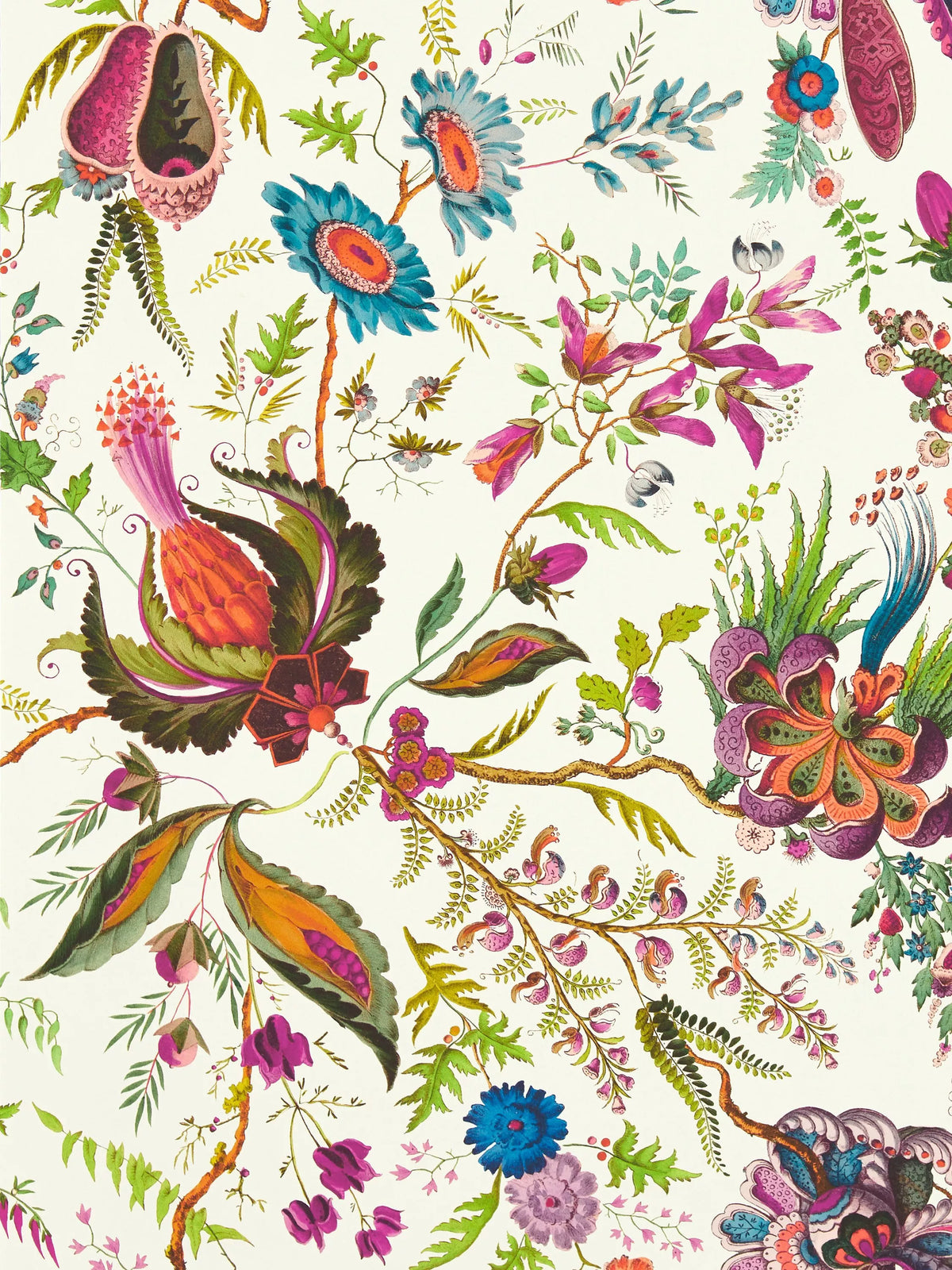 Harlequin Wonderland Blomstertapet 10,05m x 68,5cm - Britisk produkt