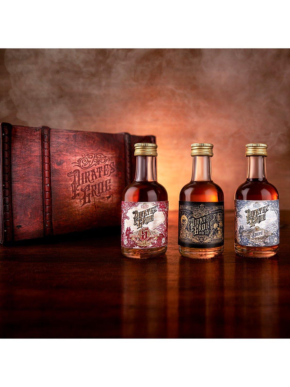 Pirate's Grog rum miniature gift set 3x 5cl, imported from the UK