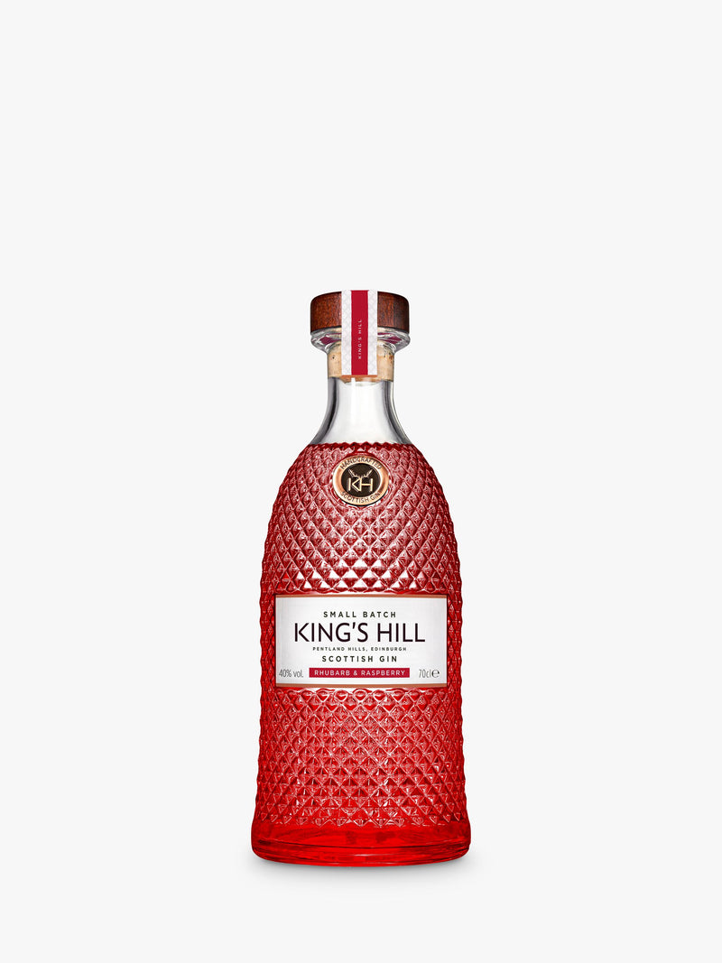 Kings Hill rhubarb and raspberry flavoured gin 70cl, UK version