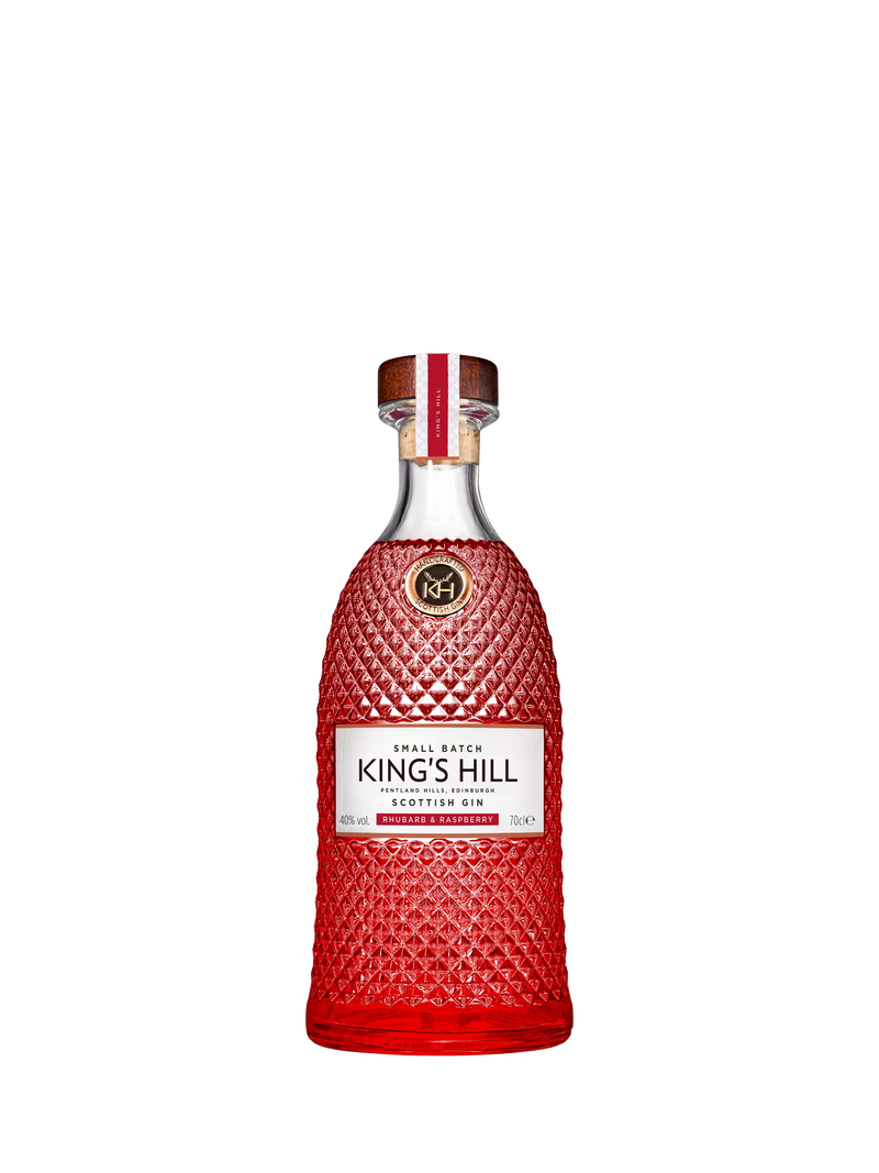 Kings Hill rhubarb and raspberry flavoured gin 70cl, UK version