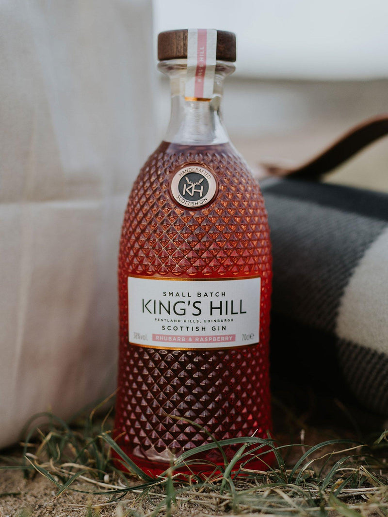 Kings Hill rhubarb and raspberry flavoured gin 70cl, UK version