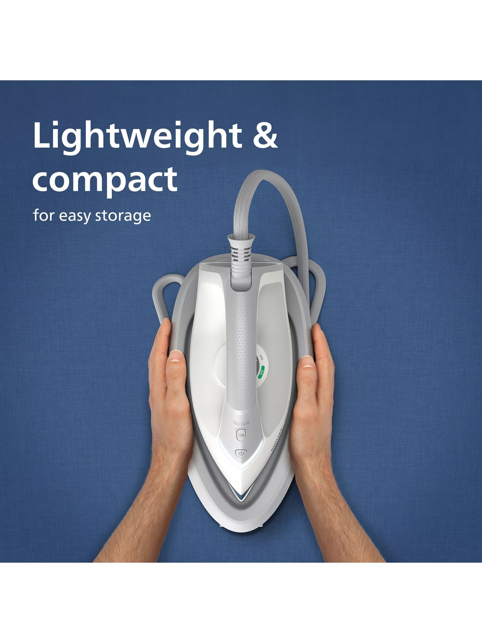 Philips 2000 Series steam generator iron white/blue - British product
