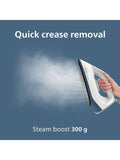 Philips 2000 Series steam generator iron white/blue - British product