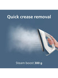 Philips 2000 Series steam generator iron white/blue - British product