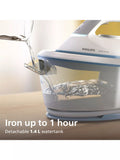 Philips 2000 Series steam generator iron white/blue - British product