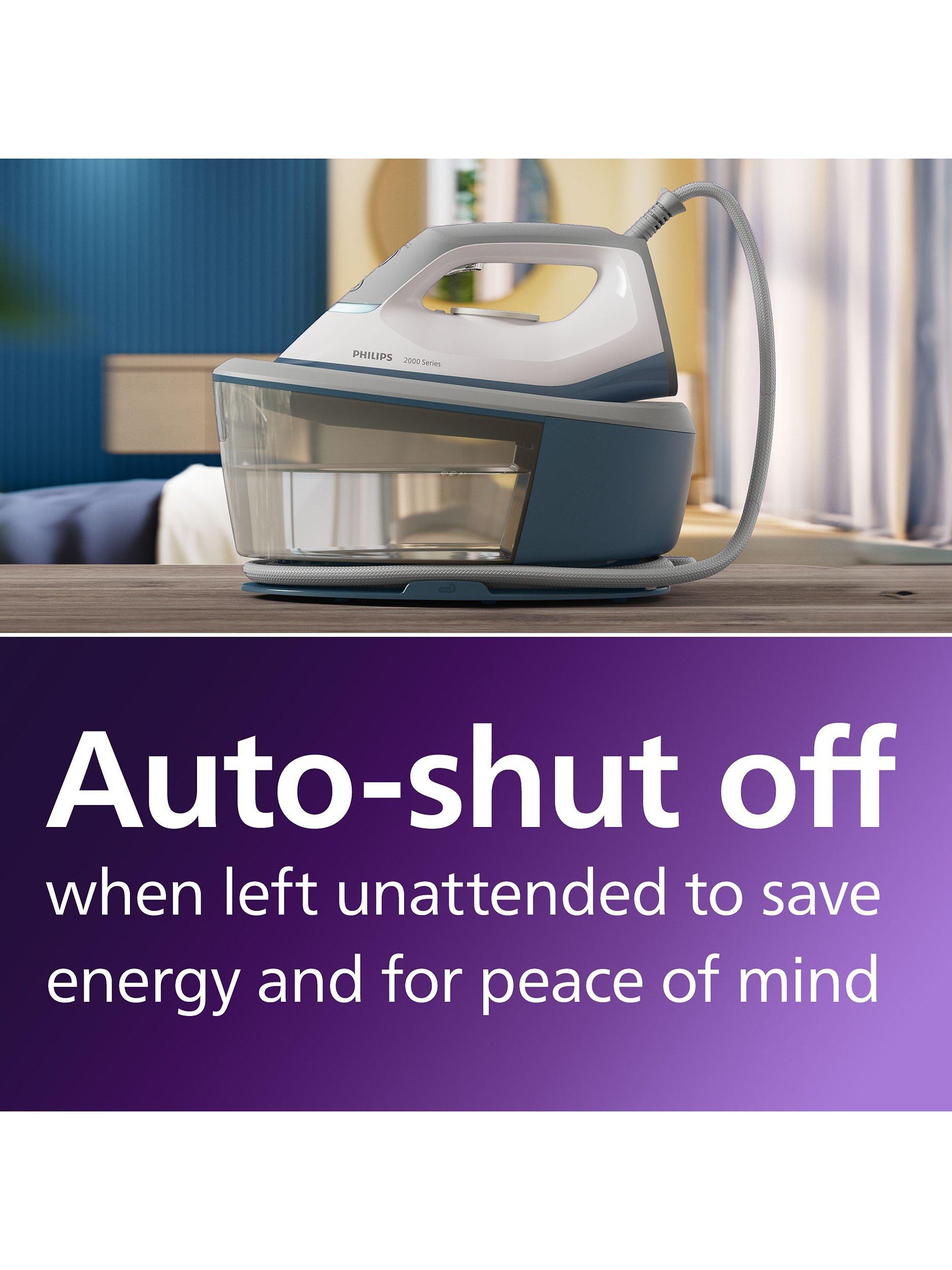 Philips 2000 Series steam generator iron white/blue - British product