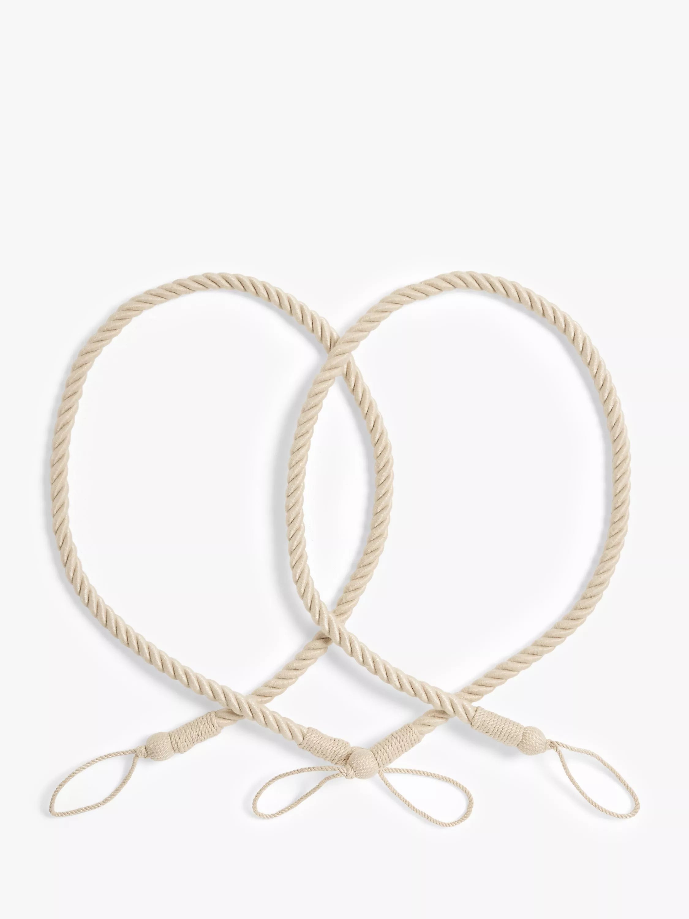 Passe-cordes de rideaux en cordelette John Lewis, lot de 2