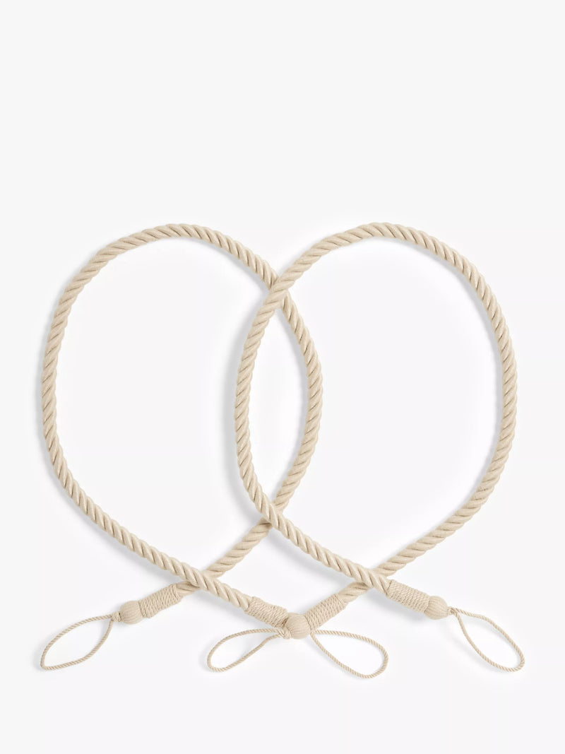 Passe-cordes de rideaux en cordelette John Lewis, lot de 2