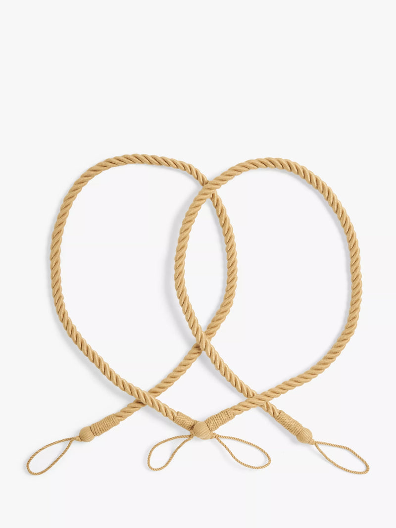 Passe-cordes de rideaux en cordelette John Lewis, lot de 2