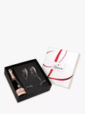Lanson Le Rose champagne gift pack with two flutes 75cl, UK version