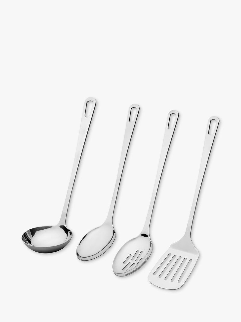 John Lewis stainless steel kitchen utensil set of 4, UK version