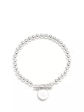 Lauren Ralph Lauren sterling silver beaded T-bar bracelet 18.4cm, UK version