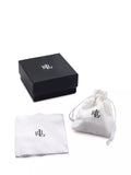 Ralph Lauren stud earrings rope texture logo initial sterling silver - British product
