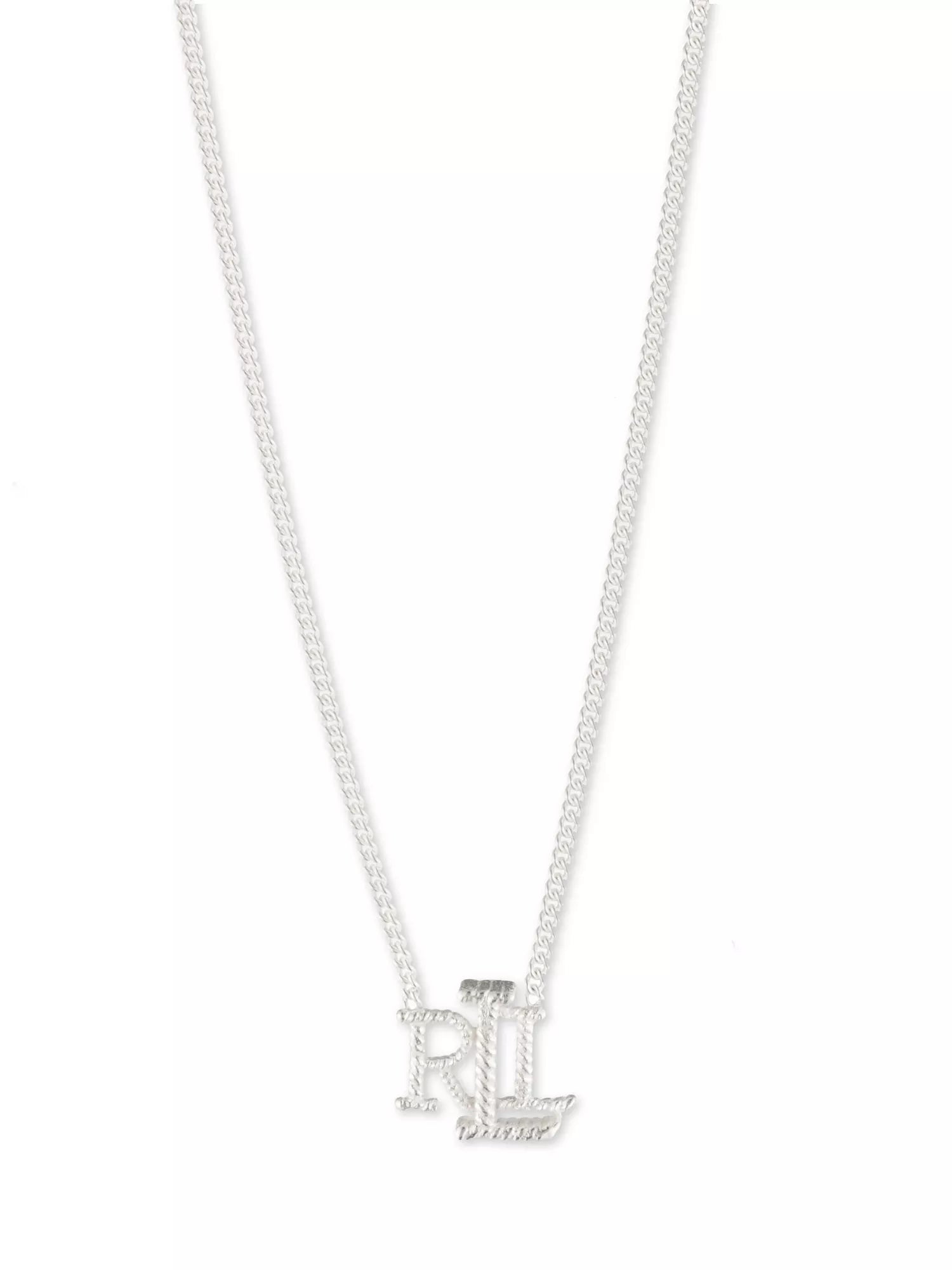 Lauren Ralph Lauren silver initial pendant necklace, UK version