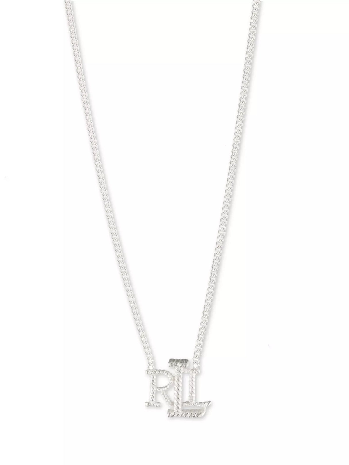 Lauren Ralph Lauren silver initial pendant necklace, UK version
