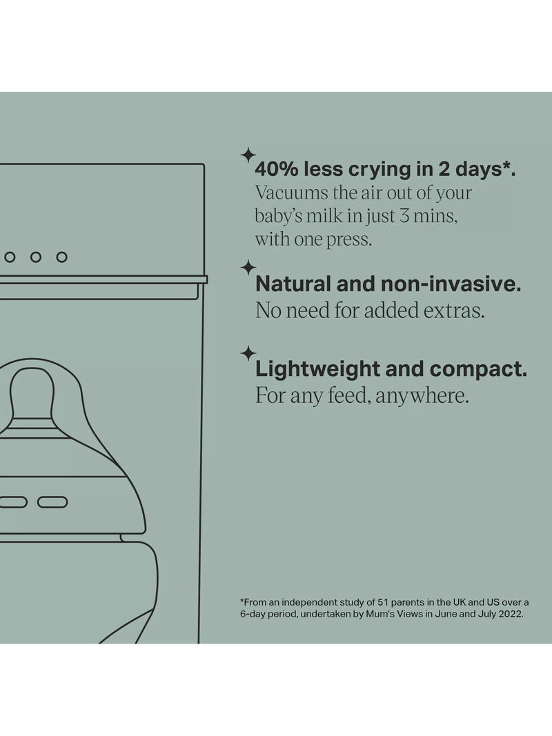 Tommee Tippee colic relief vacuum air remover for baby bottles (British brand)