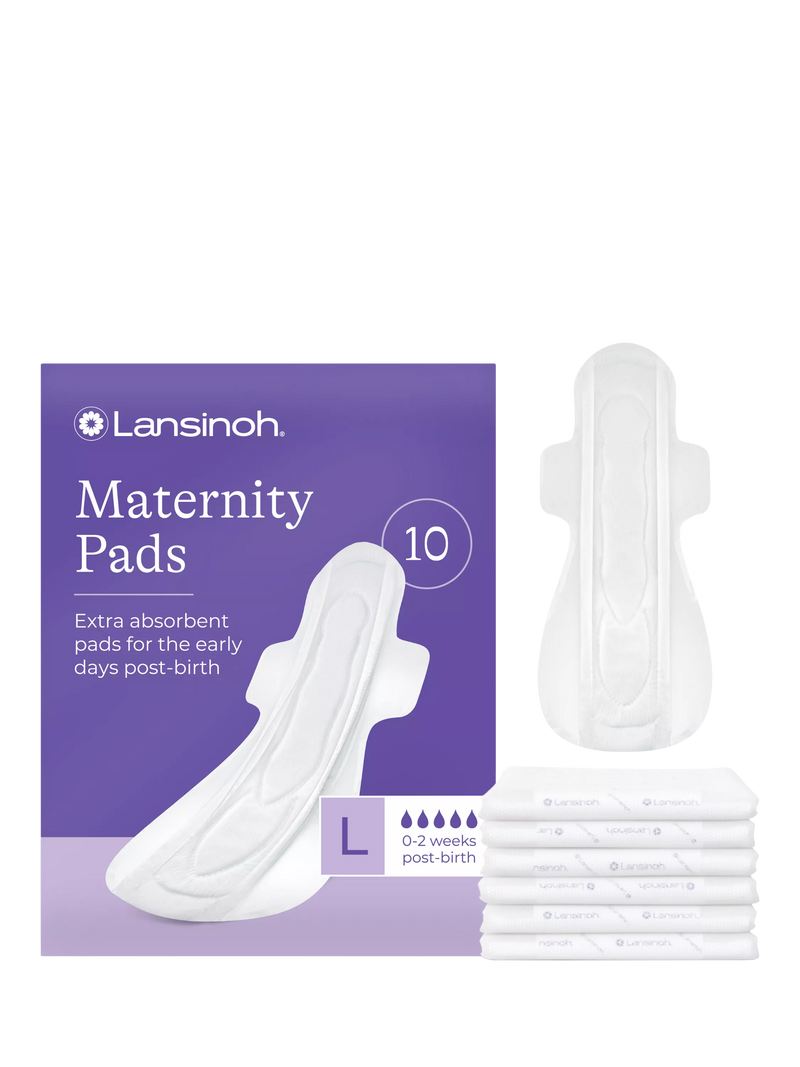Lansinoh Extra Absorbent Maternity Pads Pack of 10, UK version