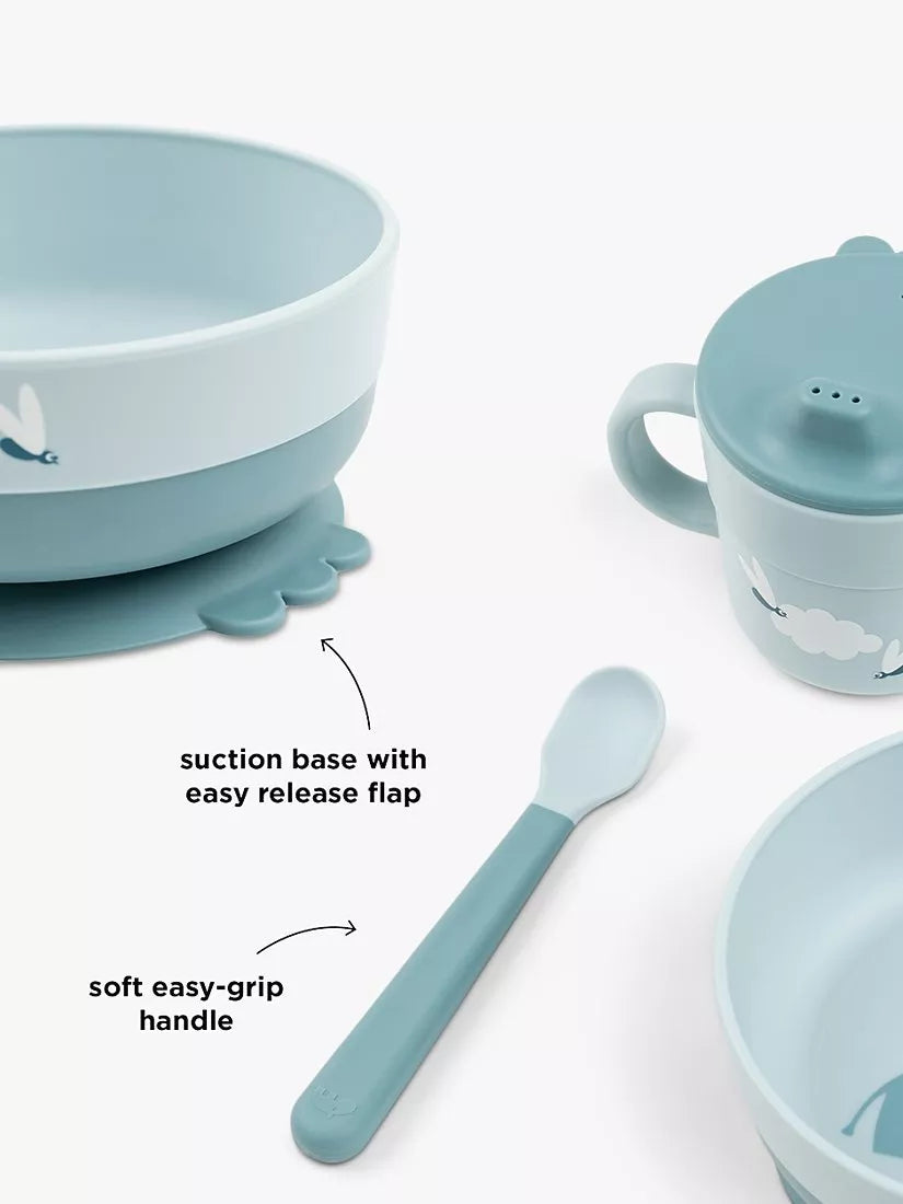 Done by Deer baby meal set blue, UK version