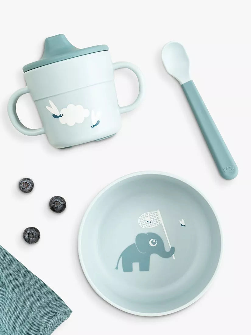Done by Deer baby meal set blue, UK version
