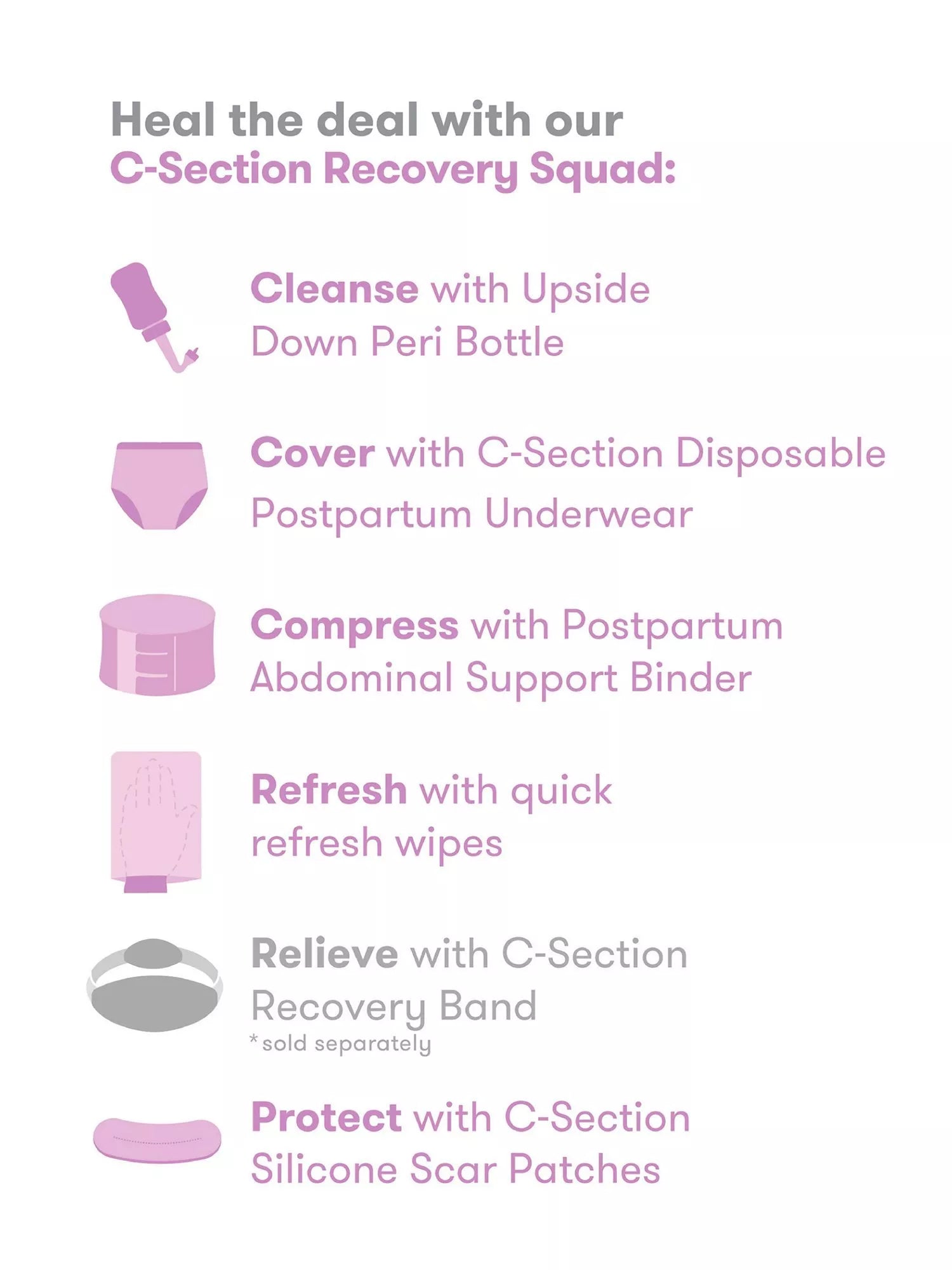 Fridababy C-Section Recovery Kit - British product