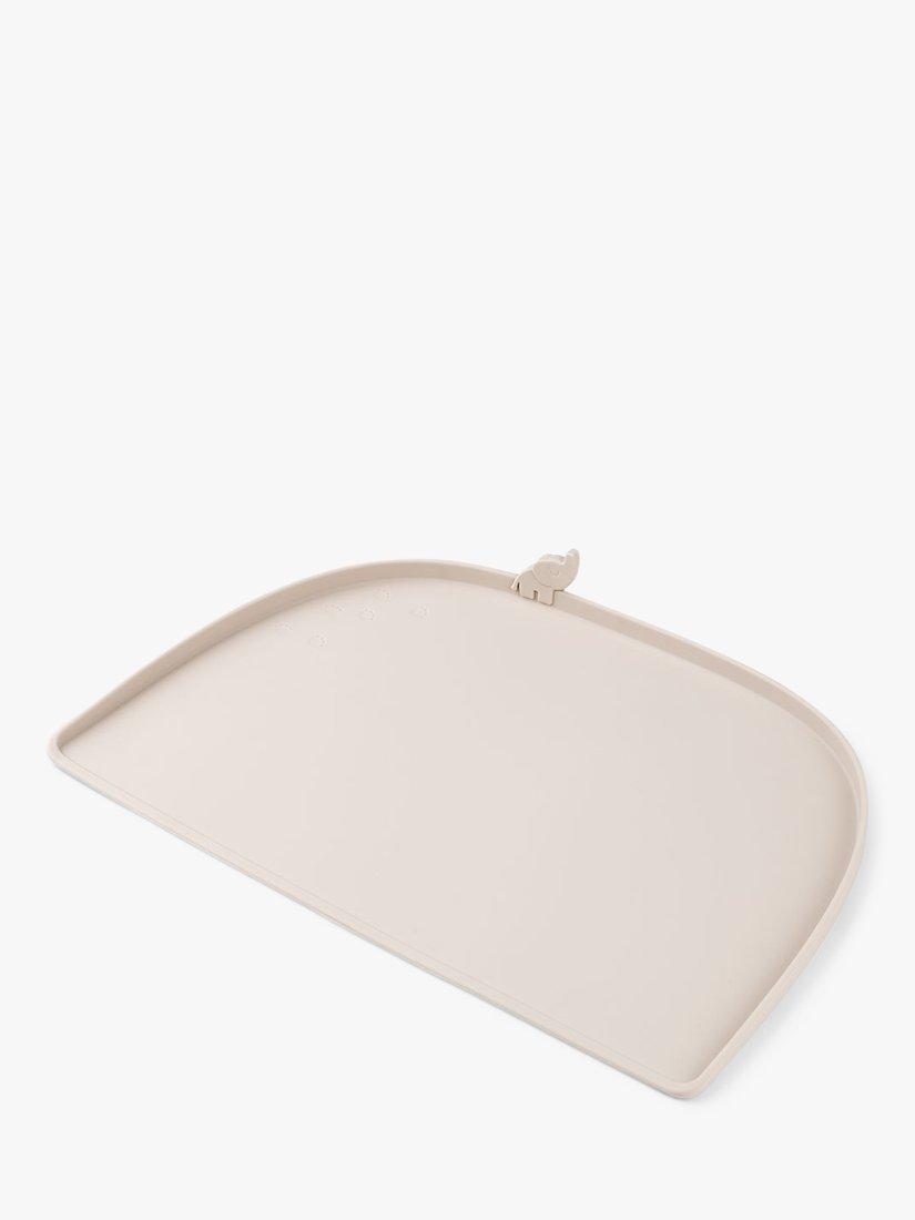 Silicone High-Edge Placemat for Children with Anti-Slip Underside - Sand
