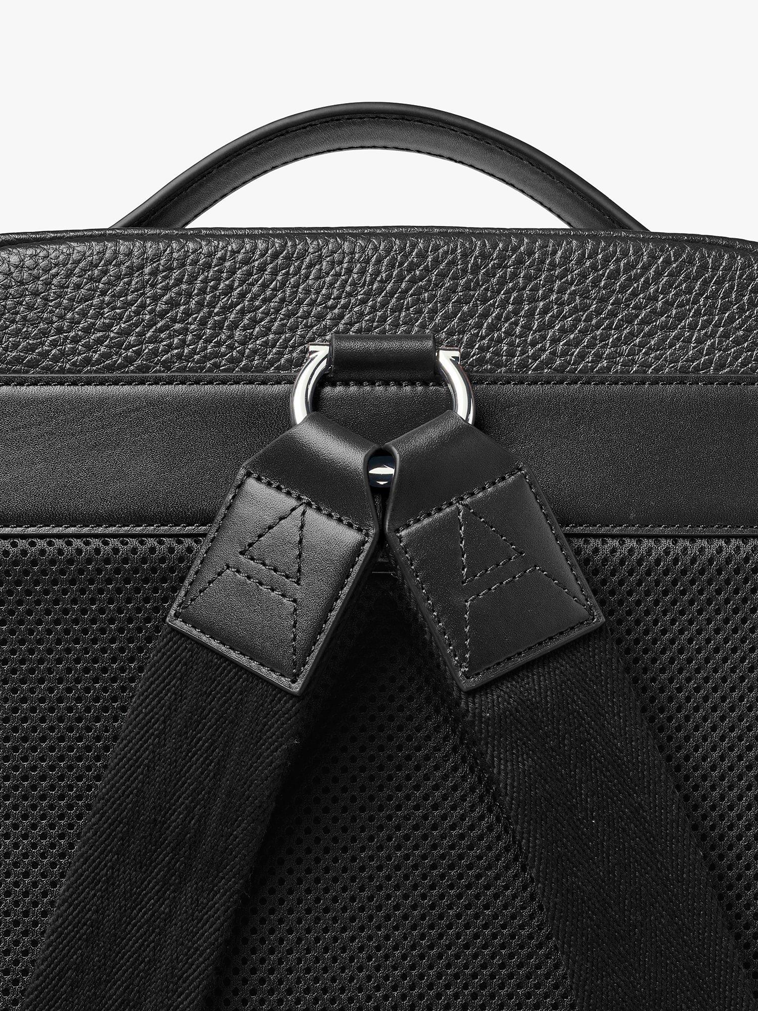 Rucksack Aspinal of London Reporter Zip aus genarbtem Leder, UK-Version