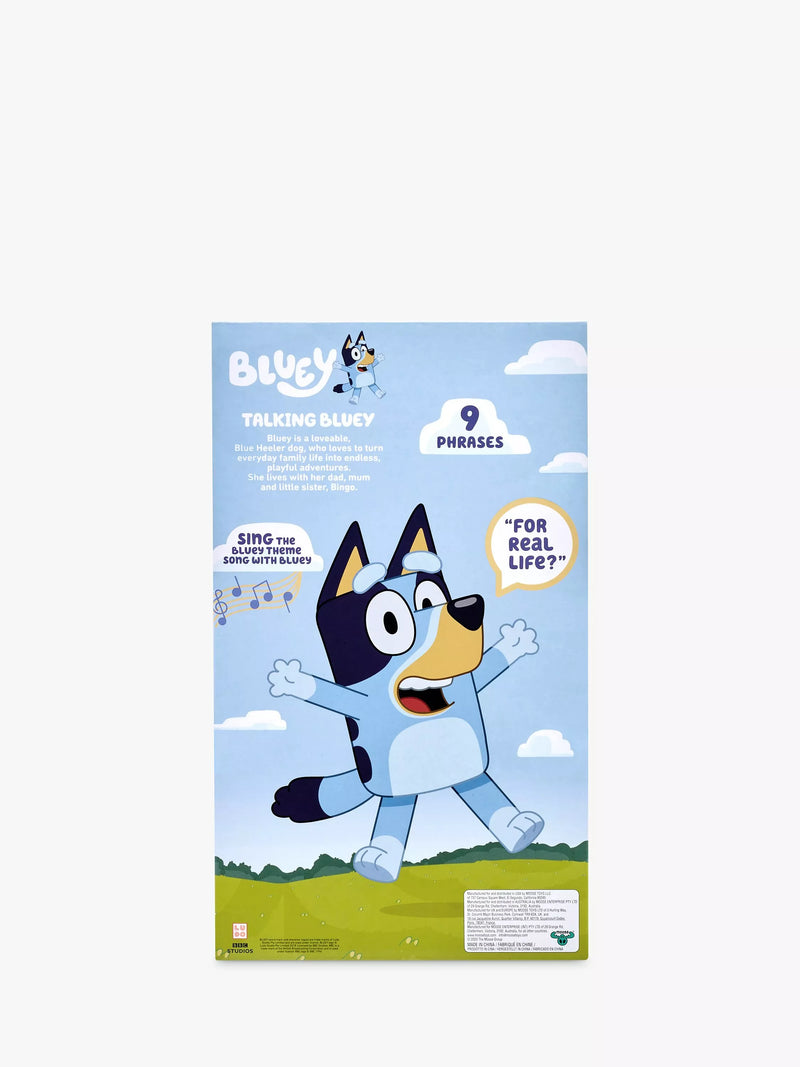 Bluey talking plush toy 33cm, UK version