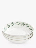 Sophie Conran for Portmeirion Mistletoe pasta bowls set of 4, imported from the UK