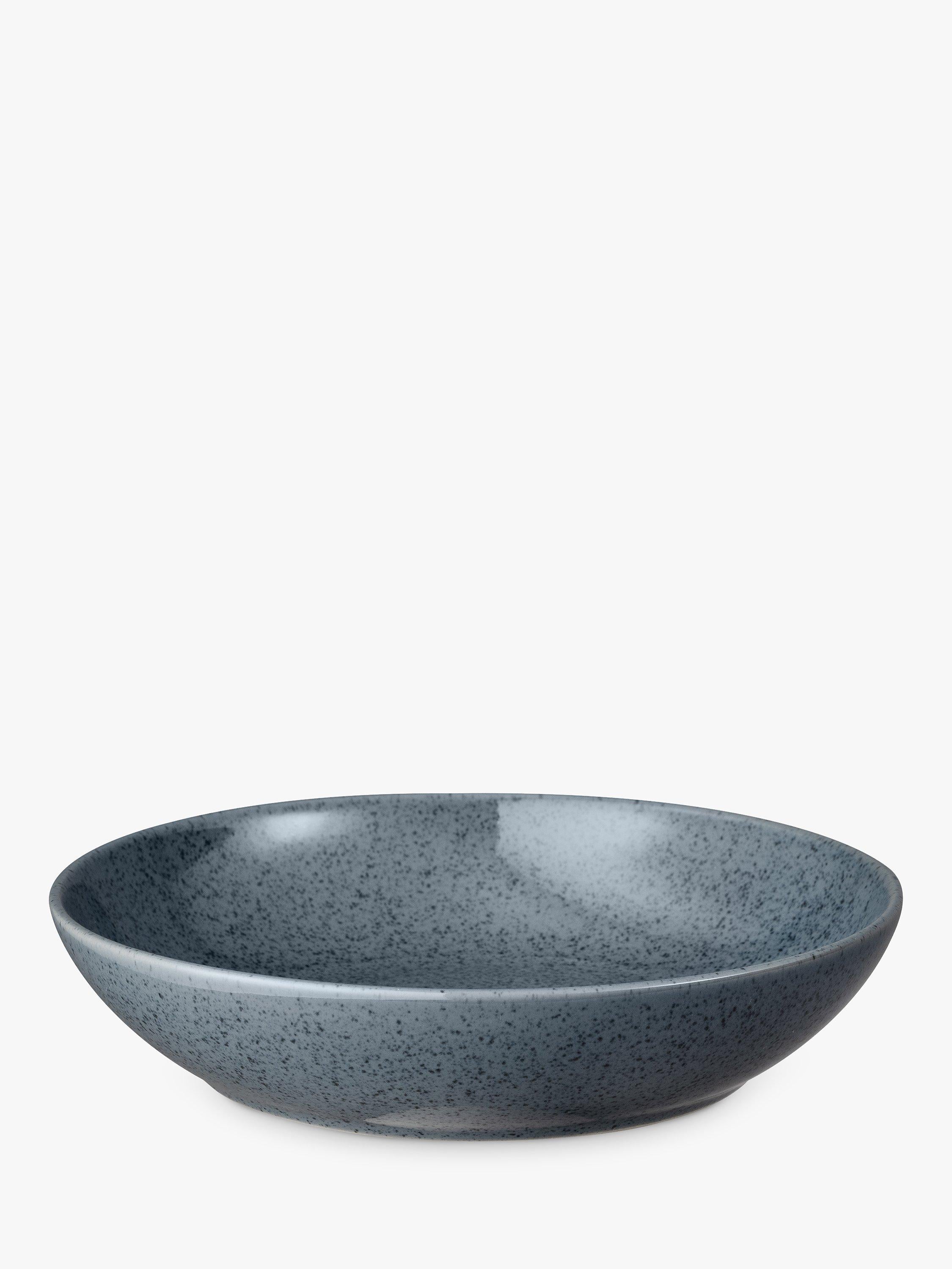 Denby mørk grå flekkete pastaskåler 22cm sett med 4 (britisk merke)