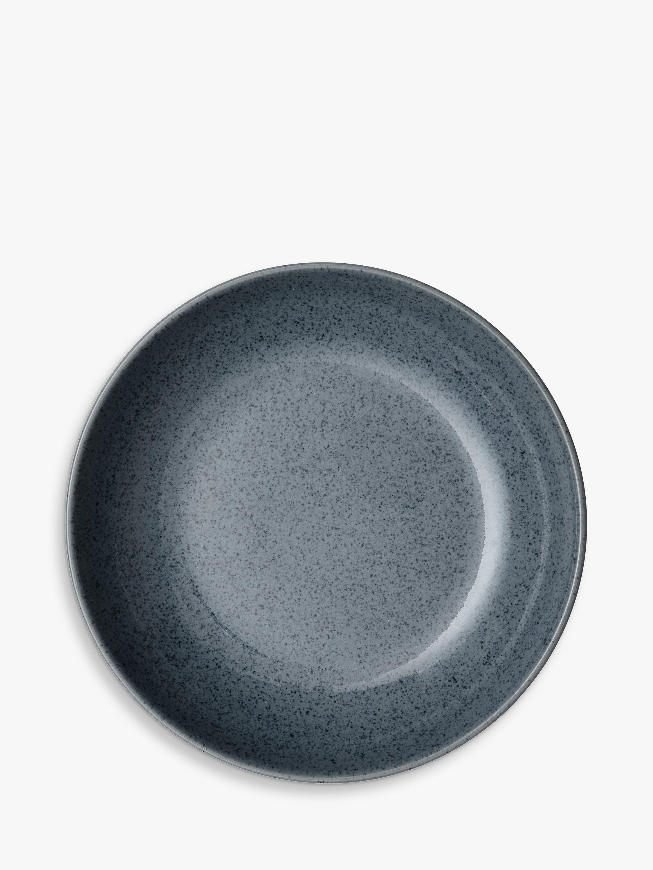 Denby mørk grå flekkete pastaskåler 22cm sett med 4 (britisk merke)