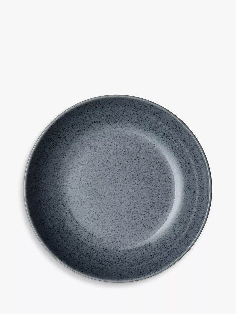 Denby dark grey speckle pasta bowls 22cm set of 4 (British brand)