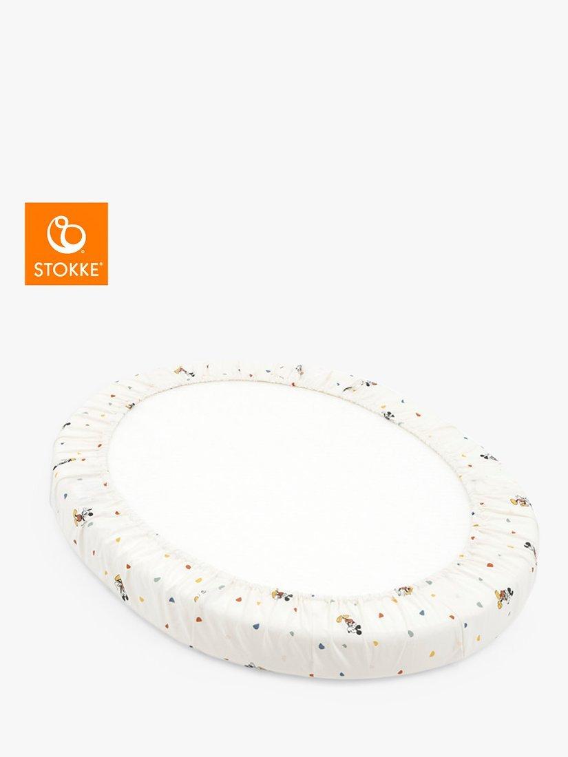 Stokke fitted sheet Mickey Mouse Celebration 90x109cm, imported from the UK