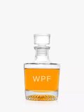 Treat Republic personalised glass decanter with engraved initials 750ml - British product