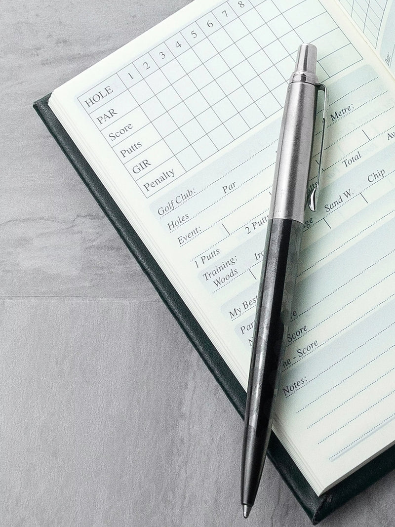 Treat Republic green leather golf notebook 14x8.5x2cm (British brand)