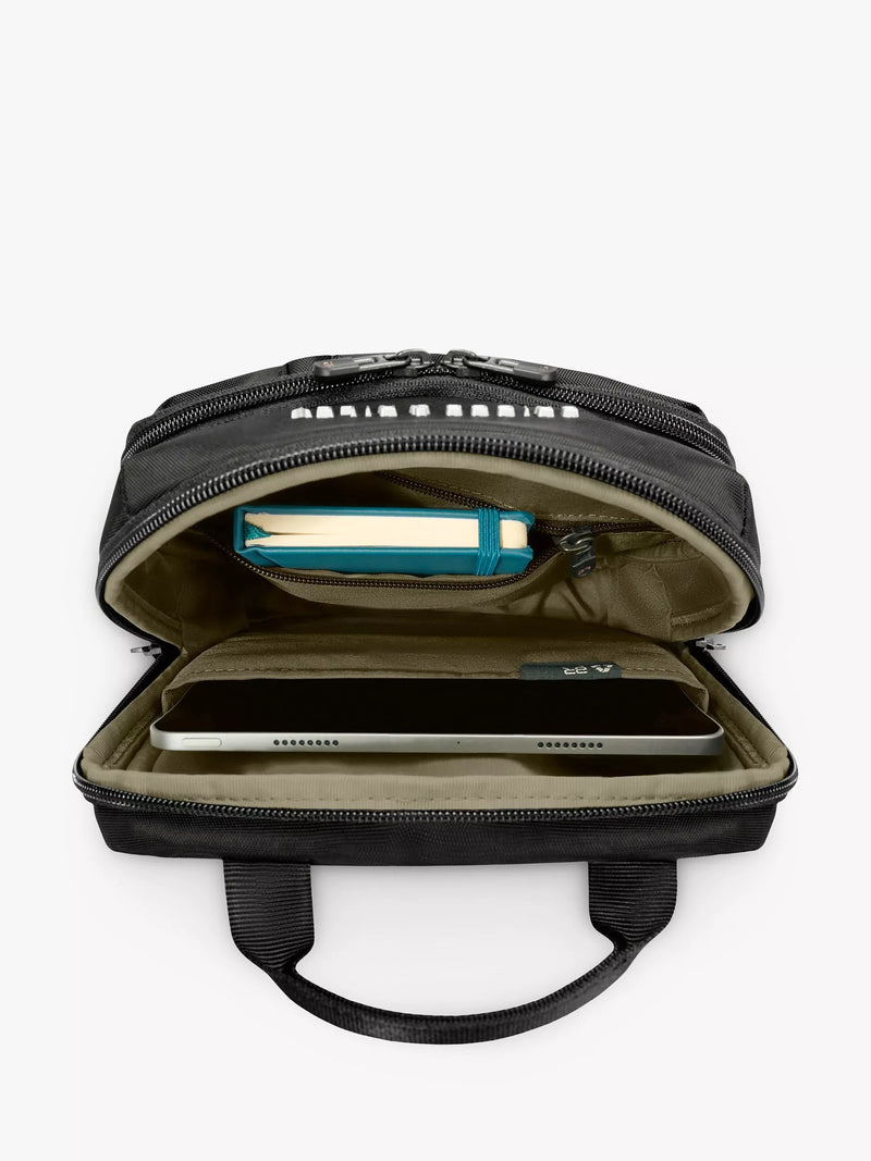 Briggs & Riley HTA cross body bag black ballistic nylon, imported from the UK