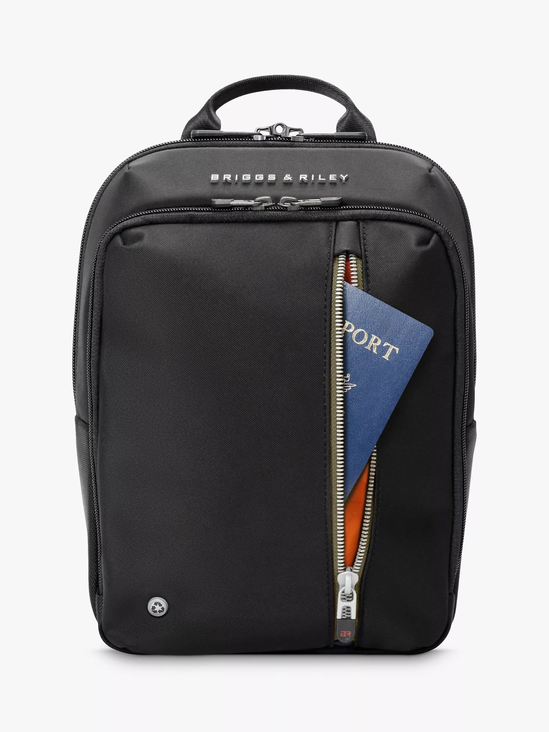 Briggs & Riley HTA cross body bag black ballistic nylon, imported from the UK