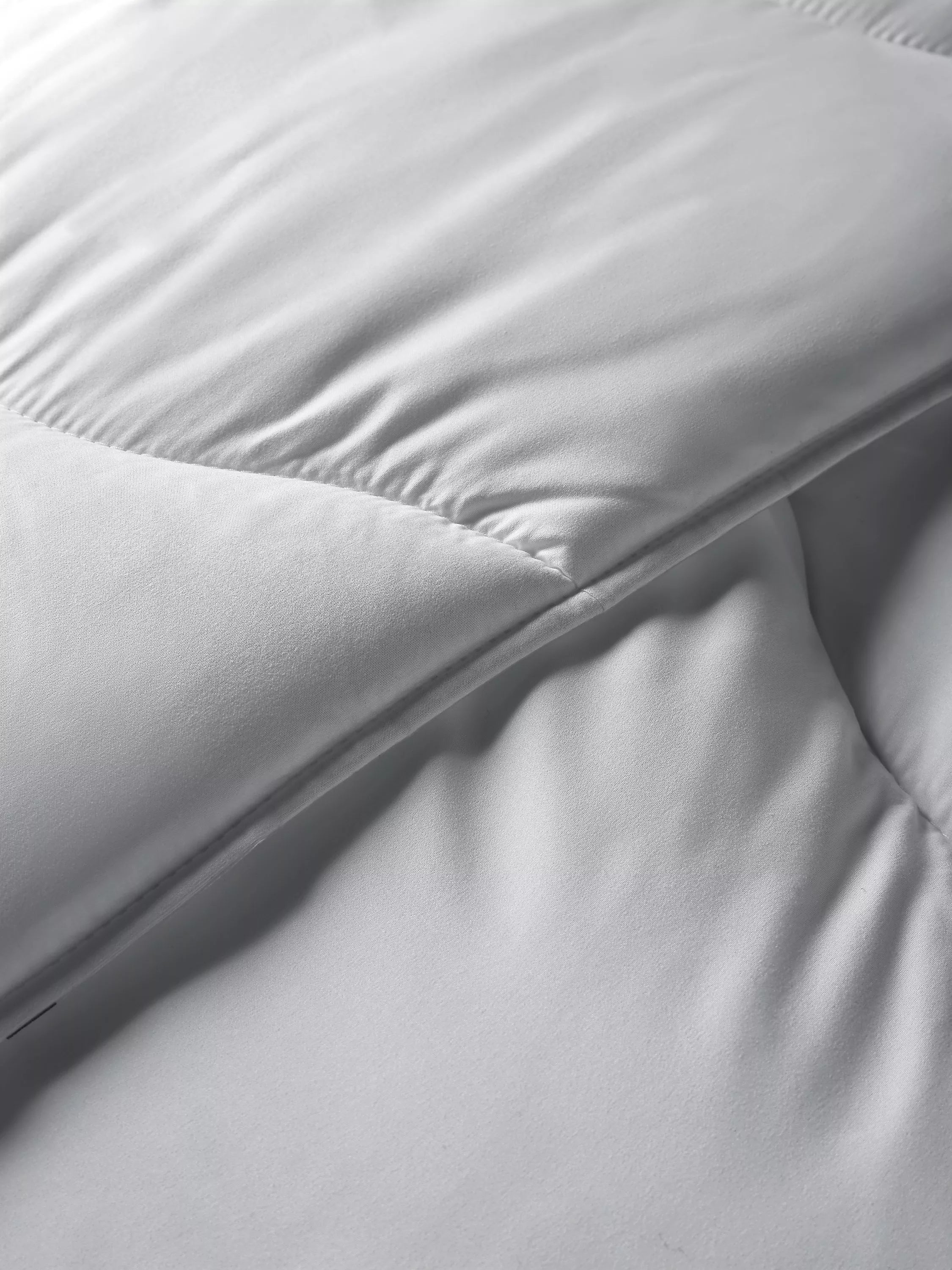 John Lewis synthetic duvet pillow set single white, UK version