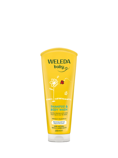 John Lewis Weleda Baby Ringblomst Sjampo & Kroppsvask Babyvask 200ml - Kjøp online hos McGrocer