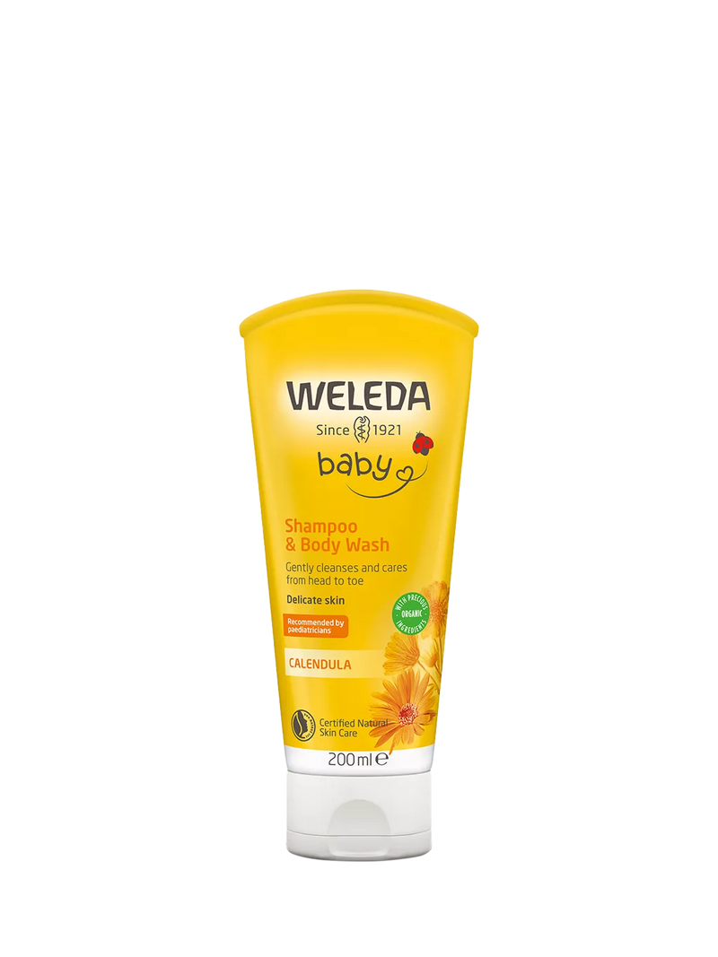 Weleda Baby Calendula Shampoo &  Body Wash, 200ml - McGrocer