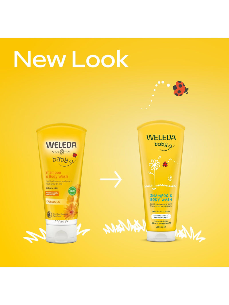 Weleda Baby Calendula Shampoo & Body Wash 200ml (British brand)