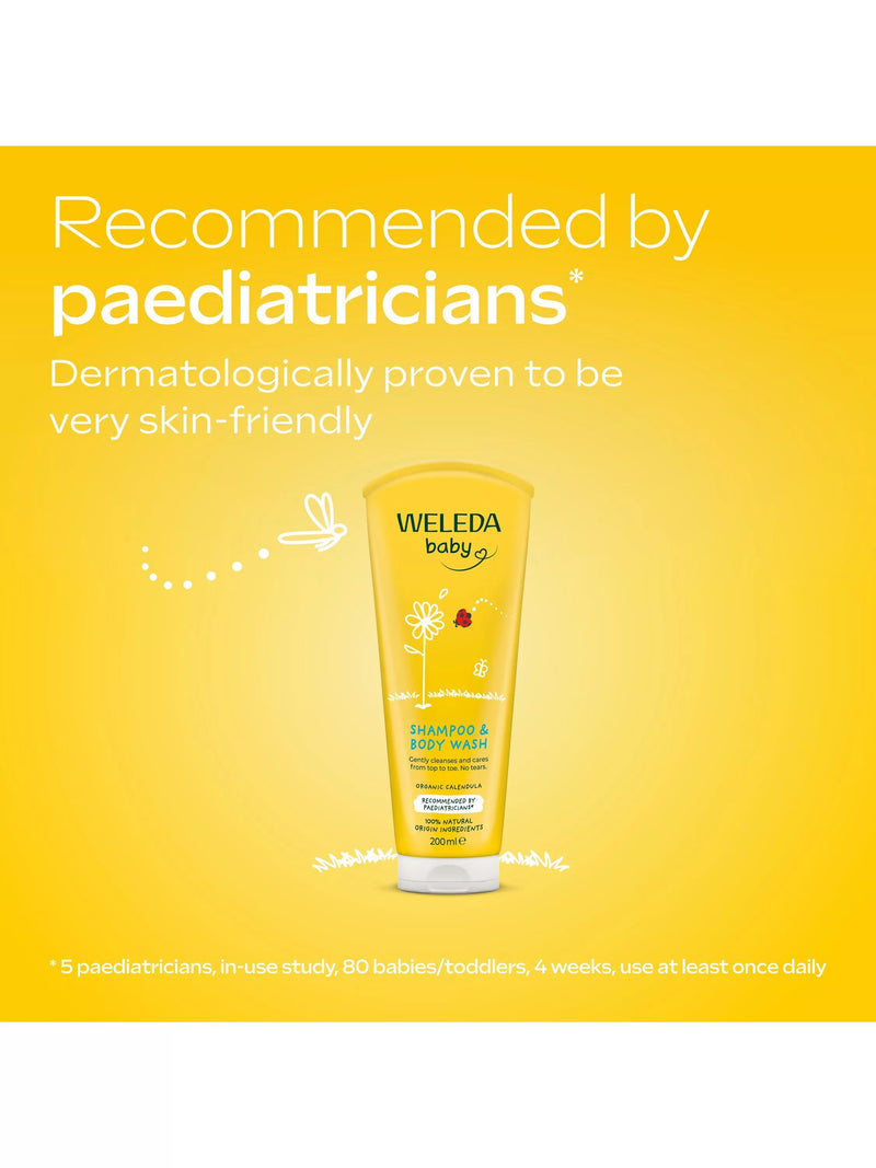 Weleda Baby Calendula Shampoo & Body Wash 200ml (British brand)
