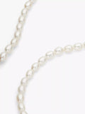 Lido freshwater pearl necklace in sterling silver - British product